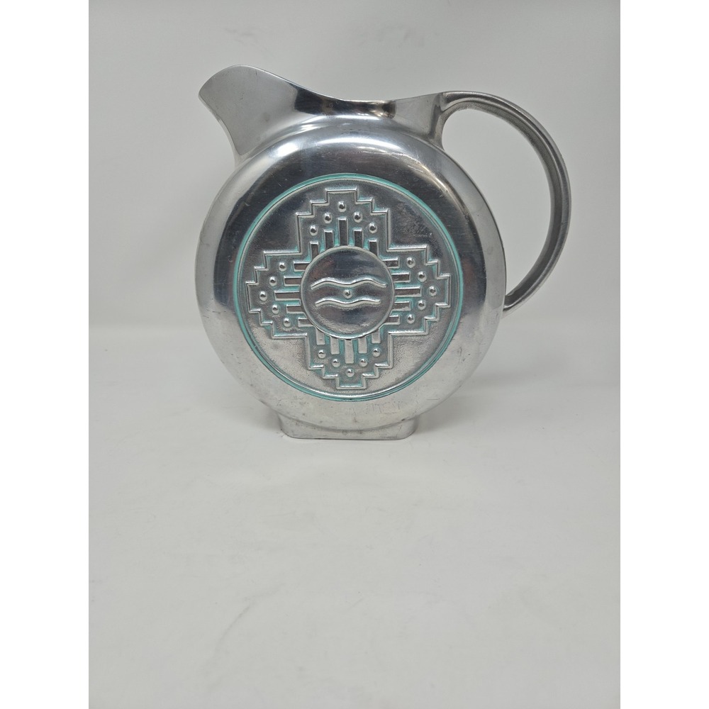 Wilton Point Joy Armetale Pewter‎ Pitcher - Native American Motif Southwest